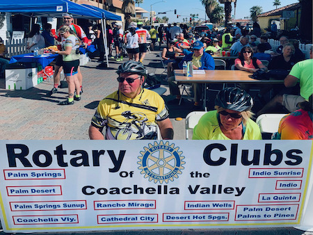 Rotarians Host the Beer Garden at the Tour de Palm Springs